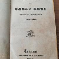Libro antico - Teatro di Carlo Roti - 1833