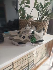 Nike Air Jordan 4 bianco e nero 43