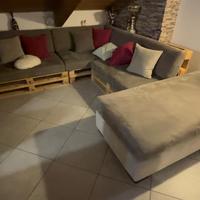 Divano salotto angolo da esterno o interno