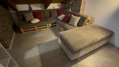 Divano salotto angolo da esterno o interno