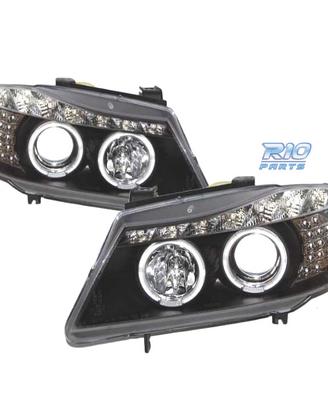 FARI BMW E90 05-08 LUCE DIURNA A LED NERO