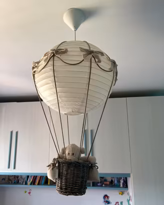 Lampadario Pasito a Pasito Mongolfiera + orsetto