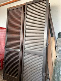 Serramenti e persiane in castagno