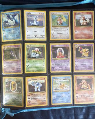 Carte Pokémon set base comuni/non comuni a scelta