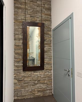 Specchio anticato cornice legno