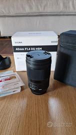 Sigma Art 40mm F1.4 DG HSM x Canon