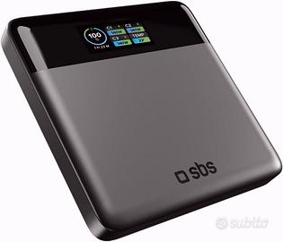 SBS Pulse PowerBank Lite 100W 20000mAh, Grigio