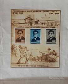 FRANCOBOLLI  a tema II^ GUERRA M.  E  RESISTENZA