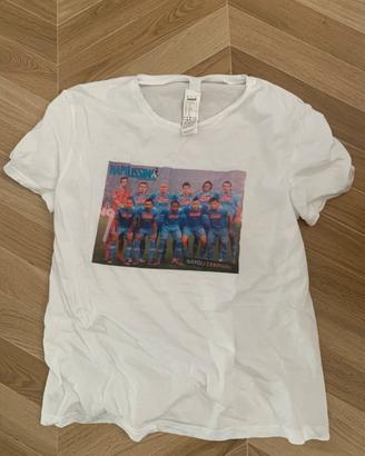 T-shirt Decathlon con stampa squadra Napoli 2012
