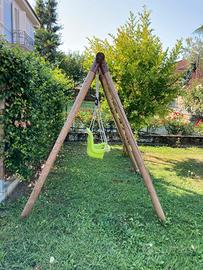 altalena legna 1 seggiolino esterno