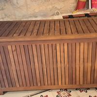cassapanca  in legno da esterno e interno