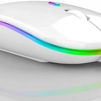 Mouse Bianco wireless Bluetooth ricaricabile RGB