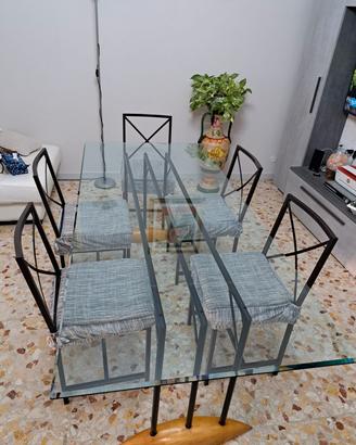 tavolo cristallo da sala 