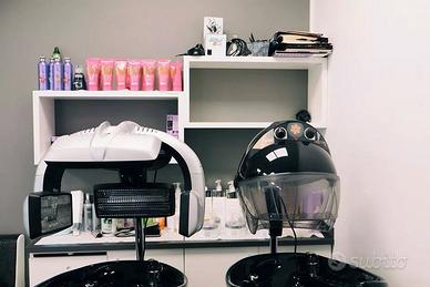 casco e lampada Ceriotti per parrucchieri