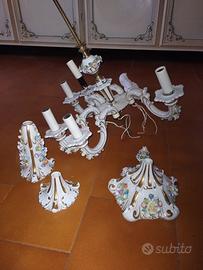 lampadario Capodimonte 
