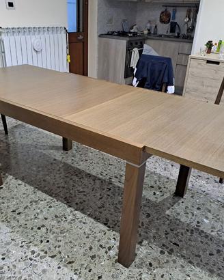 Tavolo allungabile moderno 130/230 cm effetto legn