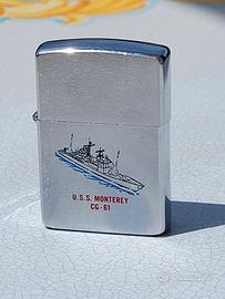 ZIPPO USS MONTEREY CG-61 1991  STEMMA NAVE SHIP