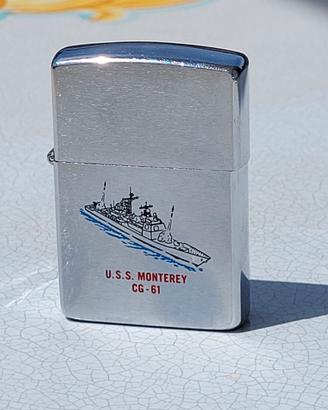 ZIPPO USS MONTEREY CG-61 1991  STEMMA NAVE SHIP