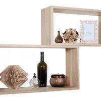 Mensole retangolari + cassetto rovere