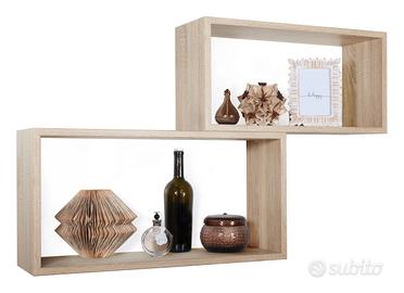 Mensole retangolari + cassetto rovere