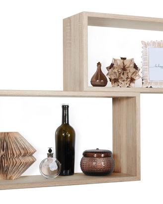 Mensole retangolari + cassetto rovere