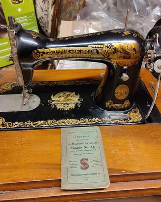macchina da cucire singer n. 15 vintage