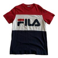 T-shirt Fila blu e rossa, taglia M