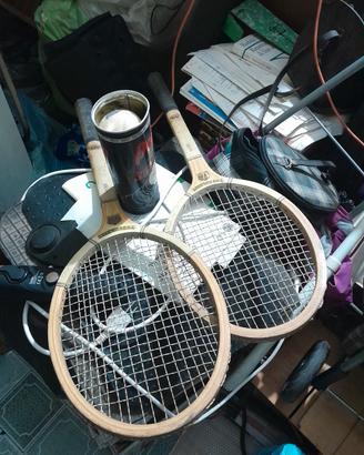 racchette tennis con pallette 