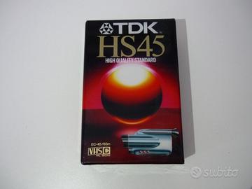 Cassetta registrazione TDK VHS-C HS45 imballata
