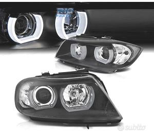 FARI BMW E90 E91 05-08 ANGEL EYES 3D SFONDO NERO