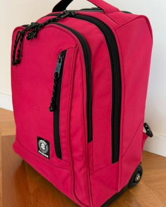 Zaino Trolley elementari invicta con ruote FUCSIA