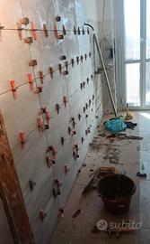 Installazione di piastrelle