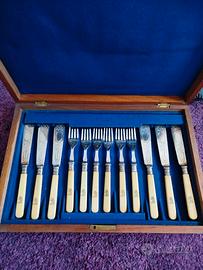 Servizio di posate argento antico inglese