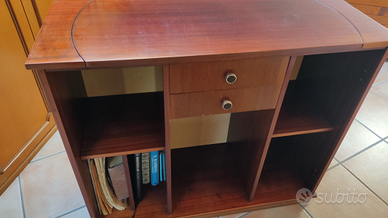 Mobile porta tv con mensola girevole vintage