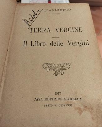 Terra vergine D'Annunzio 1917 ed Madella