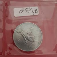 50 Lire 1957"Vulcano" Non Comune. Rara