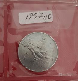 50 Lire 1957"Vulcano" Non Comune. Rara