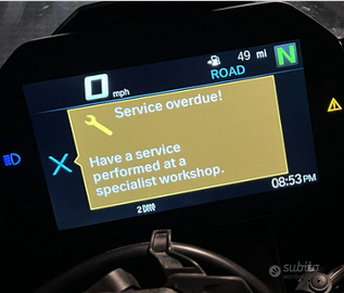 Azzeramento service BMW moto con diagnosi