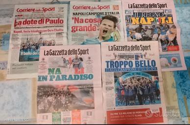 Collezione giornali SSC Napoli Campione