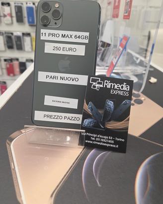iPhone 11 pro max 64GB pari nuovo promo