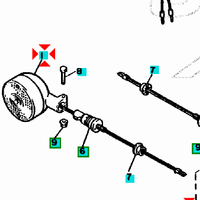 -Freccia ant  Yamaha Virago 535 3GW833100200