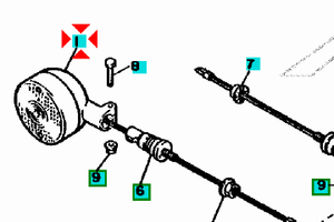 -Freccia ant Yamaha Virago 535 3GW833100200