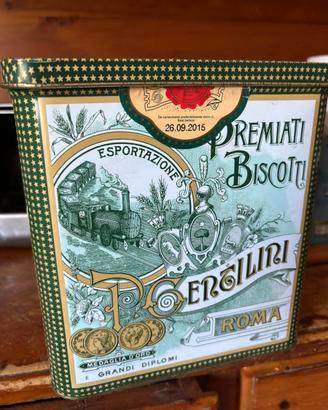 Scatola latta biscotti gentilini