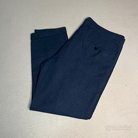 Pantaloni Etro blu da uomo in cotone e lana 54