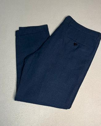 Pantaloni Etro blu da uomo in cotone e lana 54