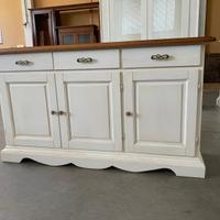 Credenza in legno nuova bianca