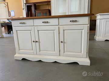 Credenza in legno nuova bianca