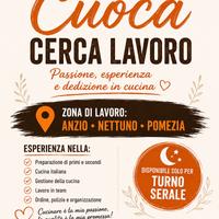 Lavoro come cuoca