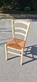 Stock N.25 sedie Chabby chic avorio buono stato