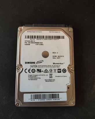 Hard disk 500GB 2,5" SATA - Samsung Momentus